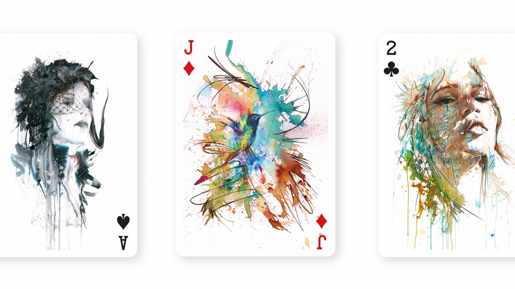 Artist Playing Cards Deck 2 in Ink, Tea and Alcohol by USPCC
