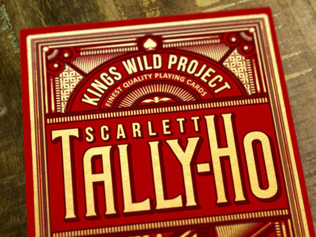 Scarlett Tally Ho Playing Cards By Jackson Robinson