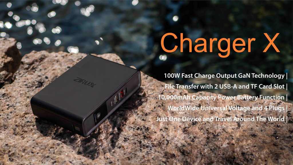 ZIRUX Charger X: The 100W Fast Charger-Battery-Hub you need