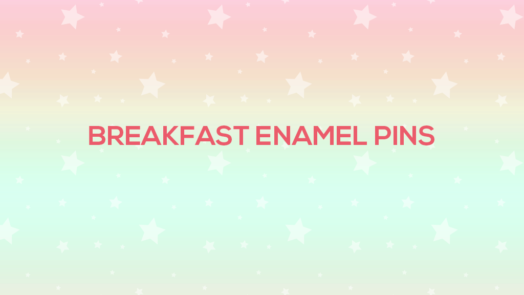 Anime Breakfast Themed Apparel & Enamel Pins