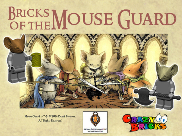 Bricks of the MOUSE GUARD for your Miniature Figures