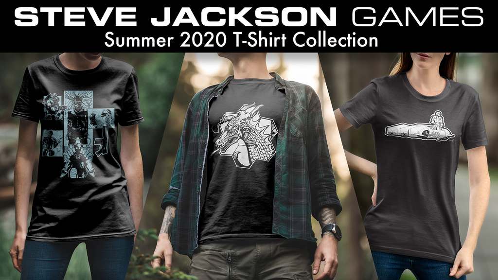 Steve Jackson Games Summer 2020 T-Shirt Collection