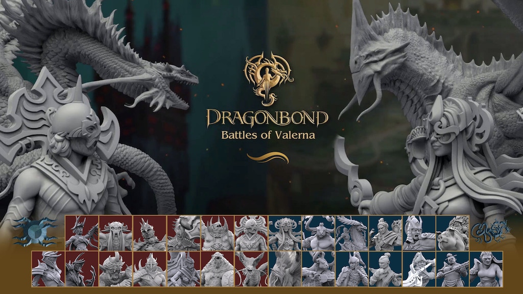 Dragonbond: Battles of Valerna 3D STL - Allaria & Tyveria