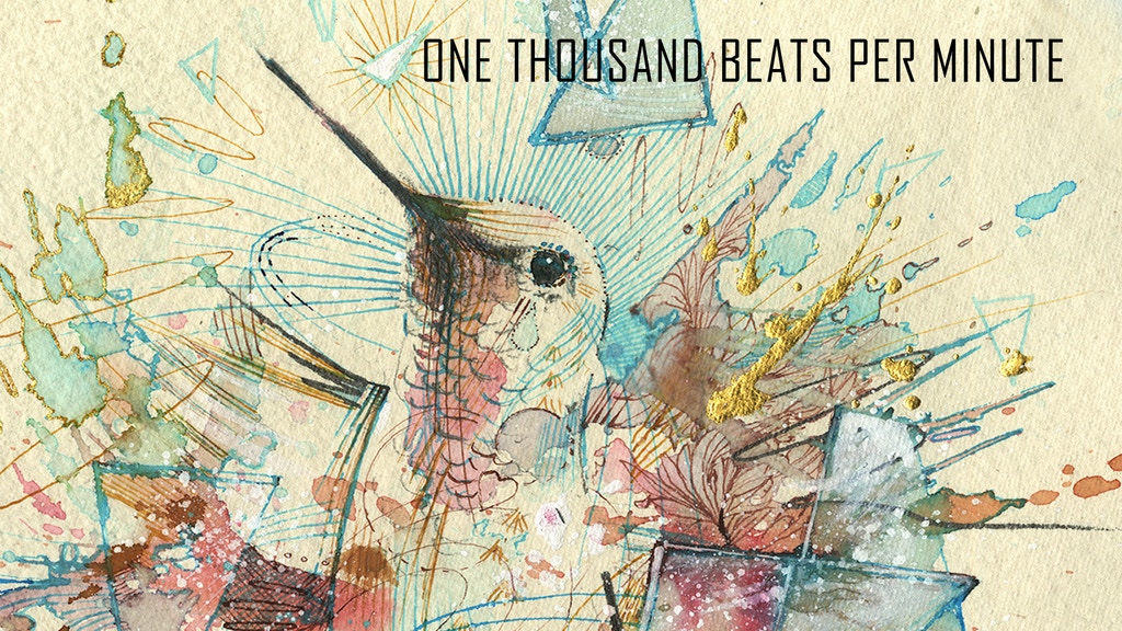 1000bpm, hummingbird fine art print, Ltd edition of 100