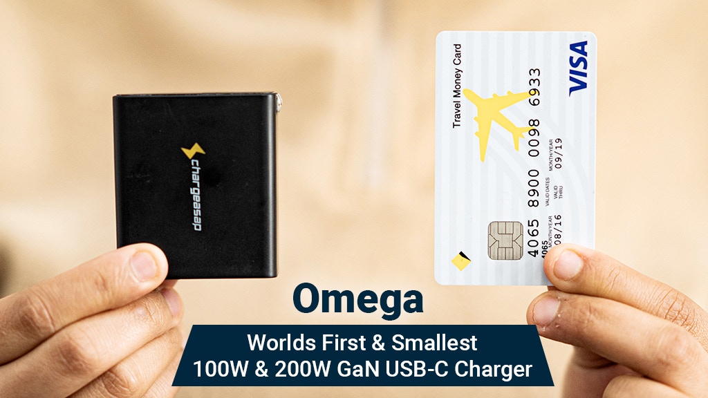 KS Omega: Worlds First & Smallest 100W & 200W GaN USB-C Charger