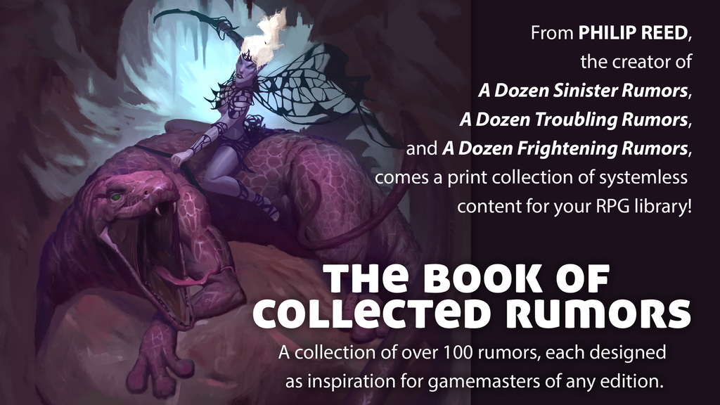 The Book of Collected Rumors, for use with Fantasy RPGs