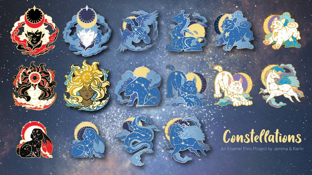 Constellations: An Enamel Pin Collection