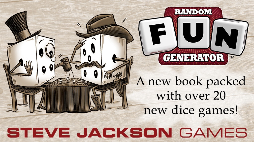 Random Fun Generator, Dice Games from Steve Jackson Games