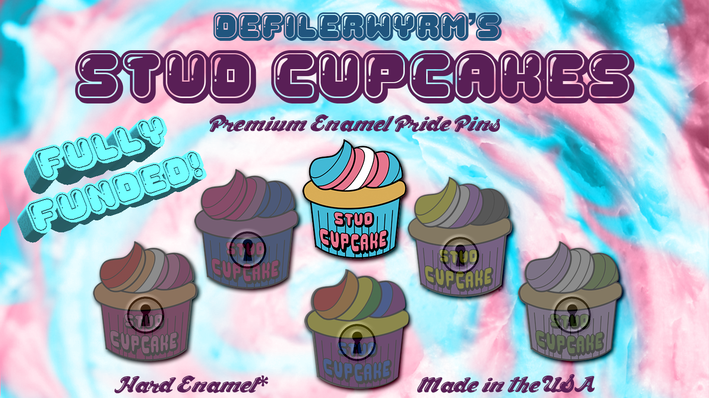 ♥ Stud Cupcakes ♥ LGBTQ Pride Pins