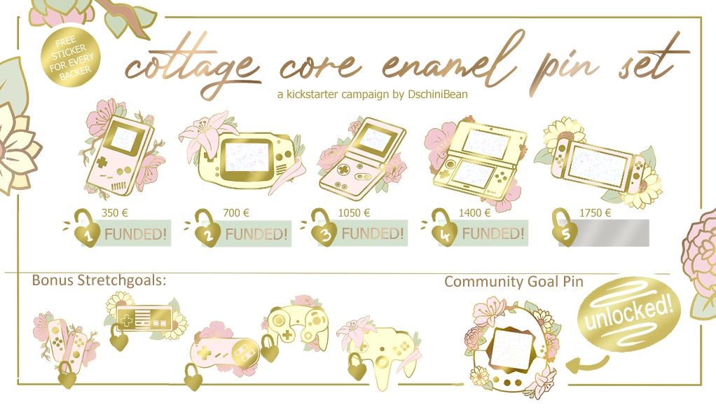 DschiniBean's Hardenamel Pin Set