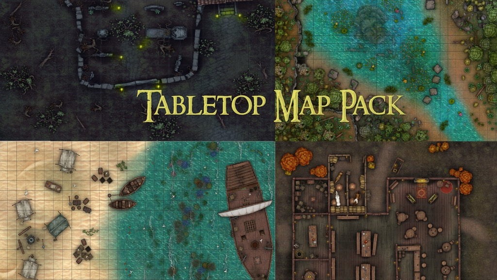 Tabletop maps for dungeons and dragons and multiple games.