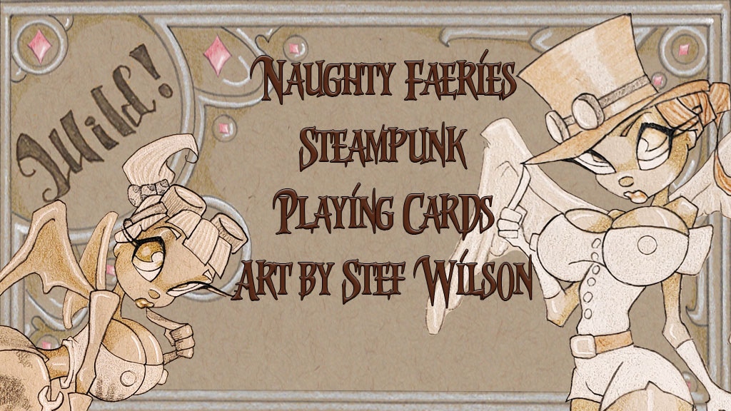 Naughty Faeries Steampunk Playing Cards