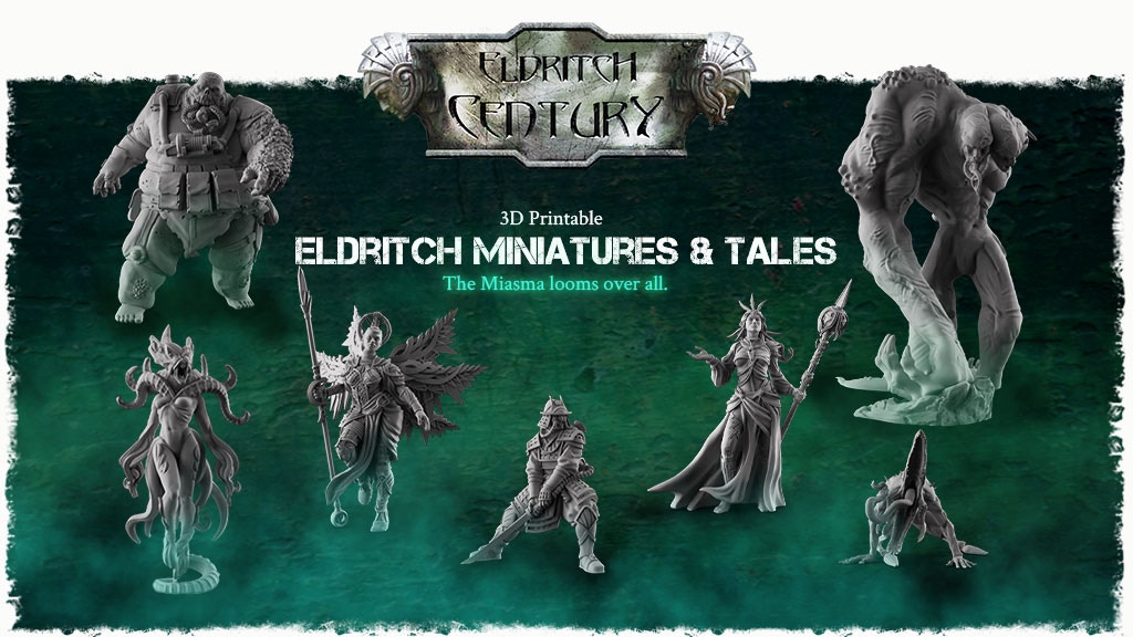 Eldritch Century - 3D Printable miniatures and tales