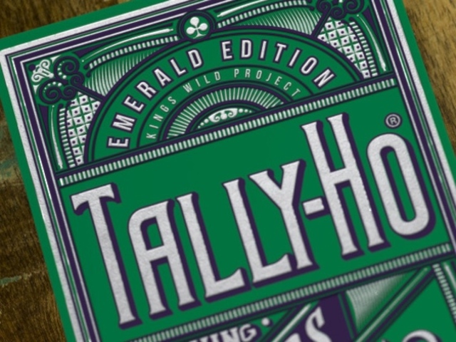 Emerald Tally Ho Playing Cards by Jackson Robinson