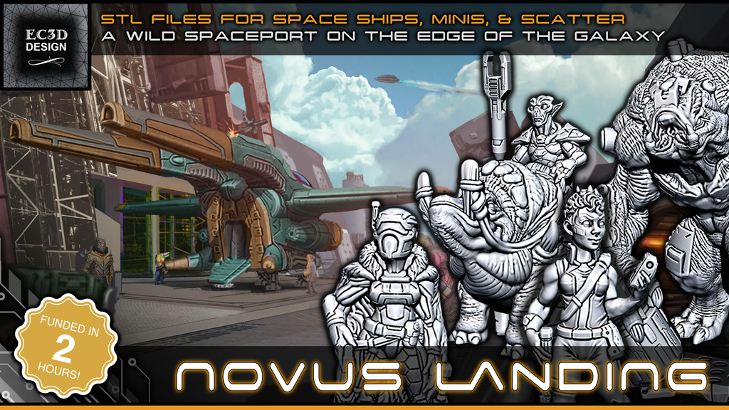 Novus Landing - 3D Printable Tabletop Models