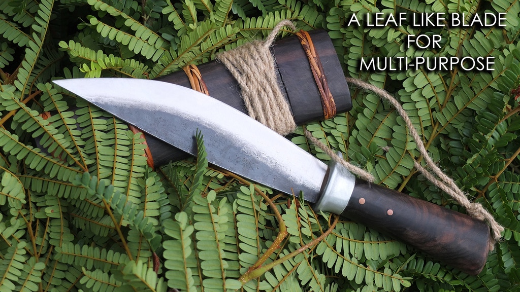 The Leaf, A Hand Forged Camp-Knife For Multipurpose