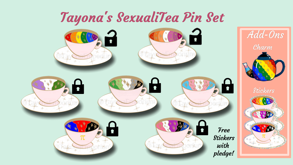 SexualiTEA Hard Enamel Pin Set