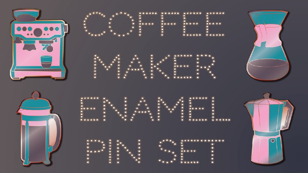 Make 100: Coffee Makers Enamel Pin Collection