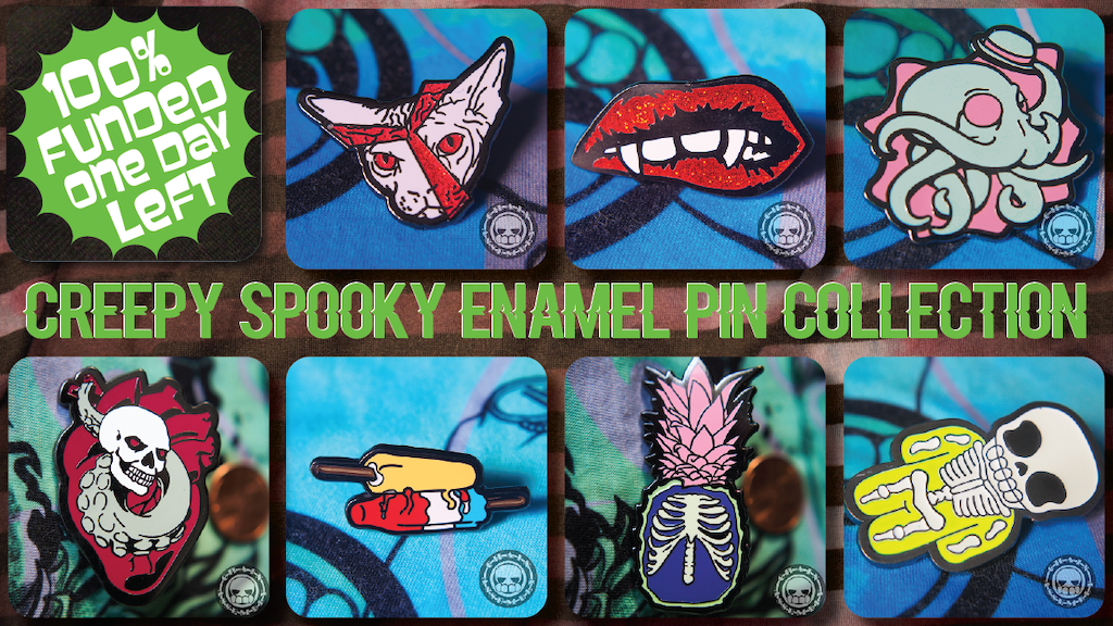 Creepy Spooky Enamel Pin Collection