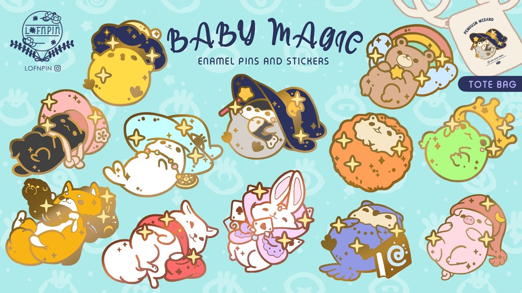 Baby Magic Enamel Pins