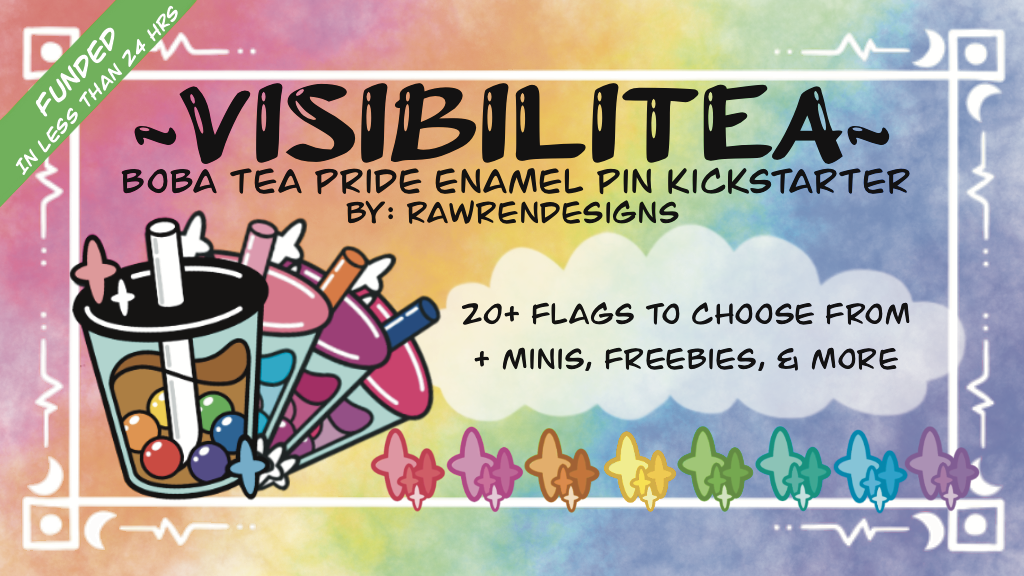 VisibiliTea: A Pride Boba Enamel Pin Series