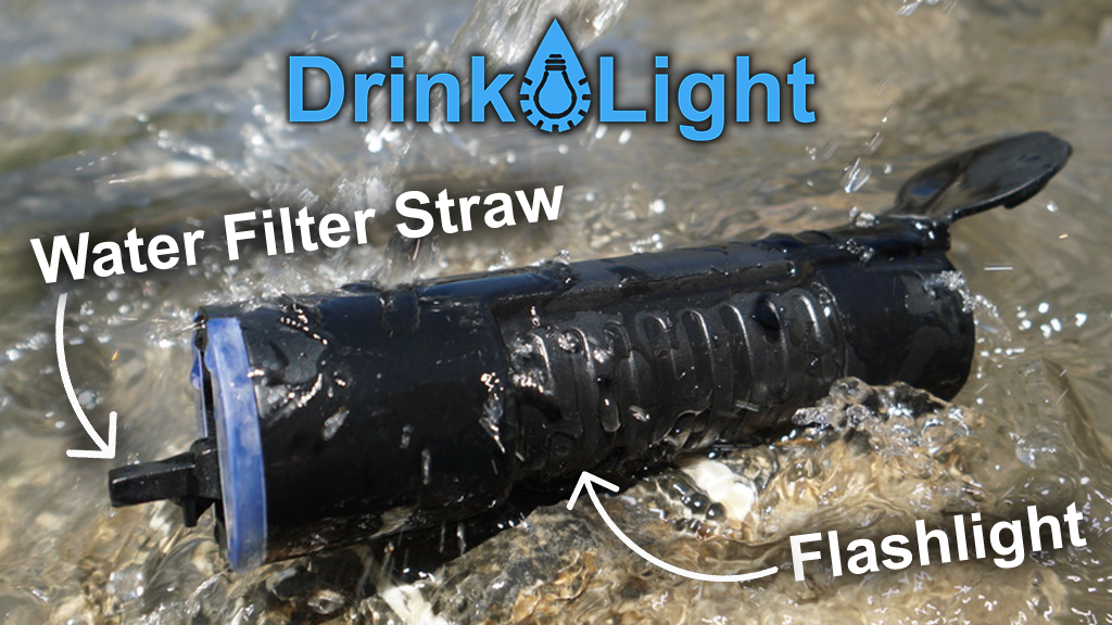 DrinkLight: Survival Flashlight & Water Purifier Straw