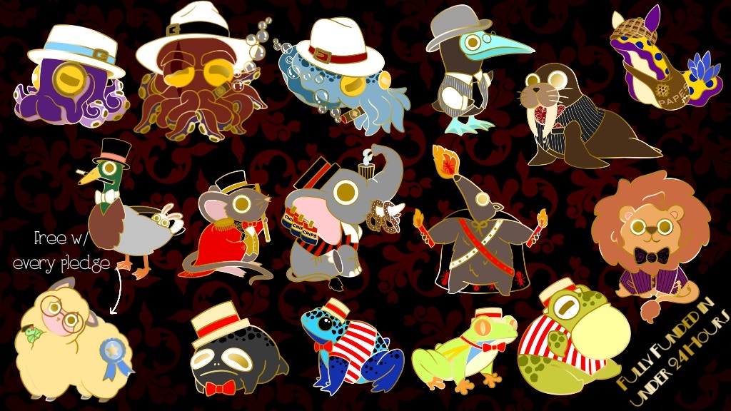 Classy Menagerie: An Enamel Pin Collection