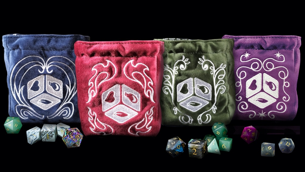 Pouches of Potential: Reversible Dice Bags & Gemstone Dice