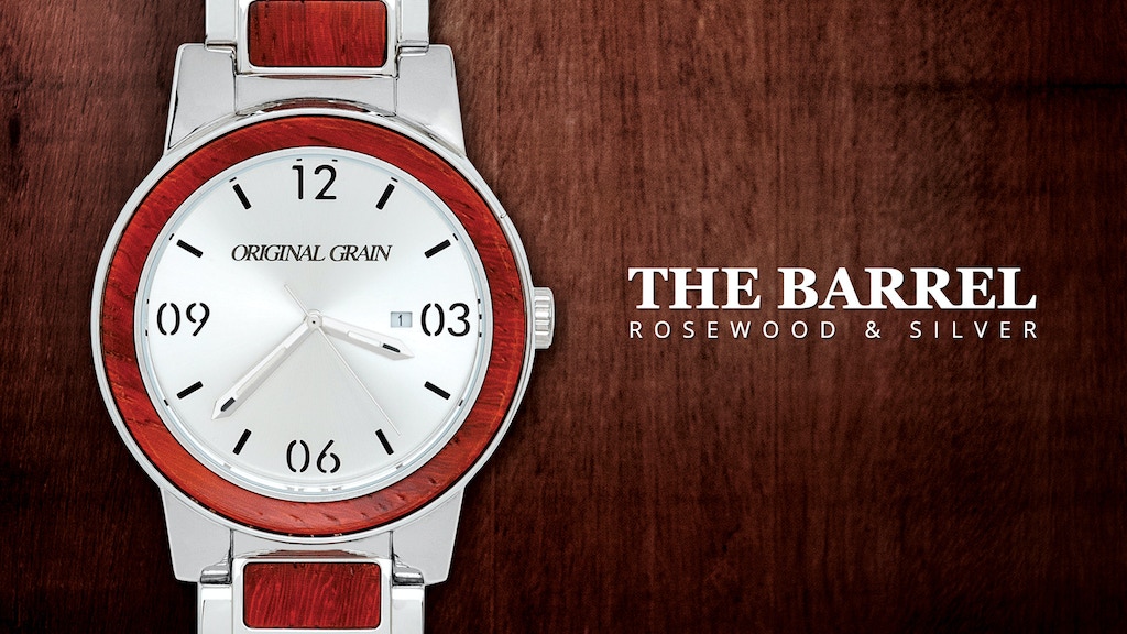 THE BARREL: Handcrafted Watch made w/ Whiskey Barrel Wood