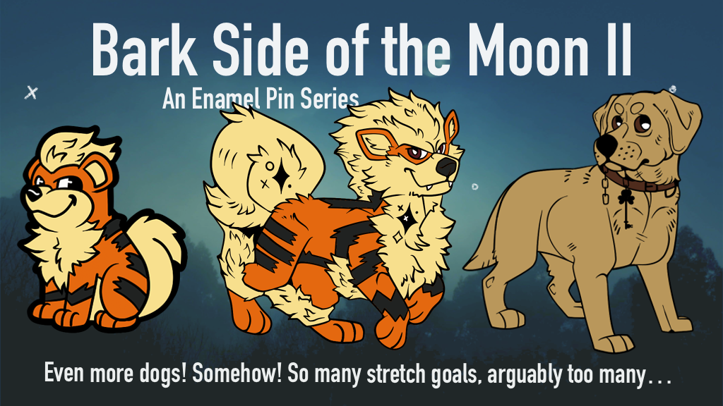 Bark Side of the Moon 2 - an enamel pin series