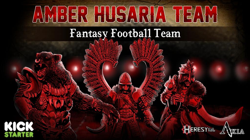 Heresylab, Amber Husaria Fantasy Football Team resin and STL