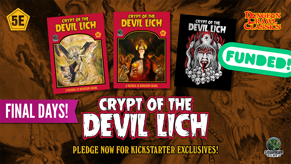 Crypt of the Devil Lich for DCC RPG and 5th Edition