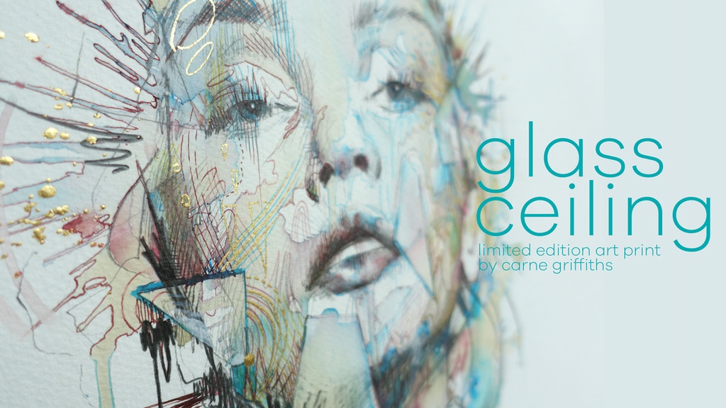 Glass Ceiling - Limited edition print by Carne Griffiths