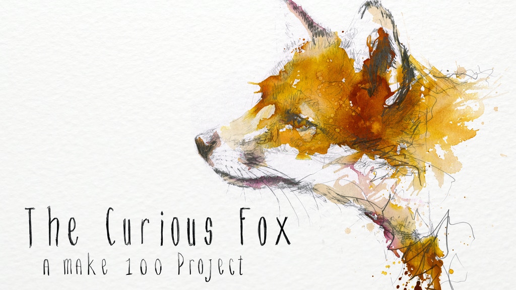Make 100 - The Curious Fox - Limited edition Print