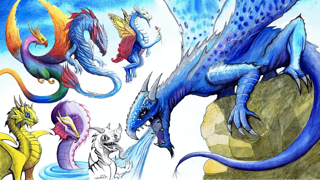 MAKE 100: Detailed Dragon Paintings + Limited Edition Prints