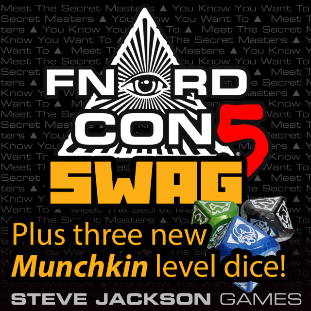 Steve Jackson Games' FnordCon 2022 Swag