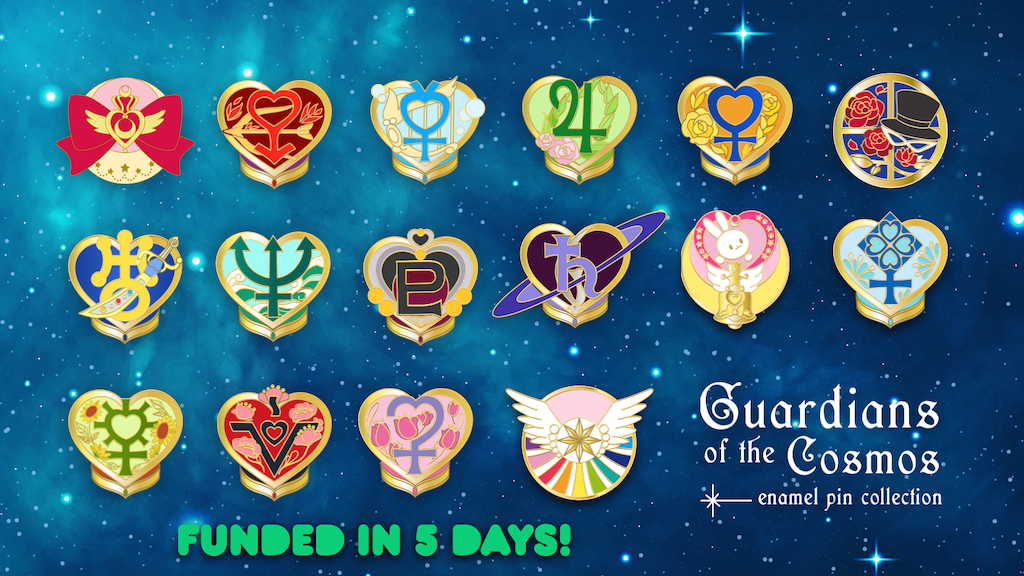 Guardians of the Cosmos: A Sailor Senshi inspired pin series