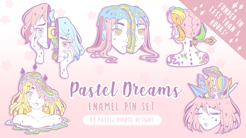 Pastel Dreams Enamel Pin Set