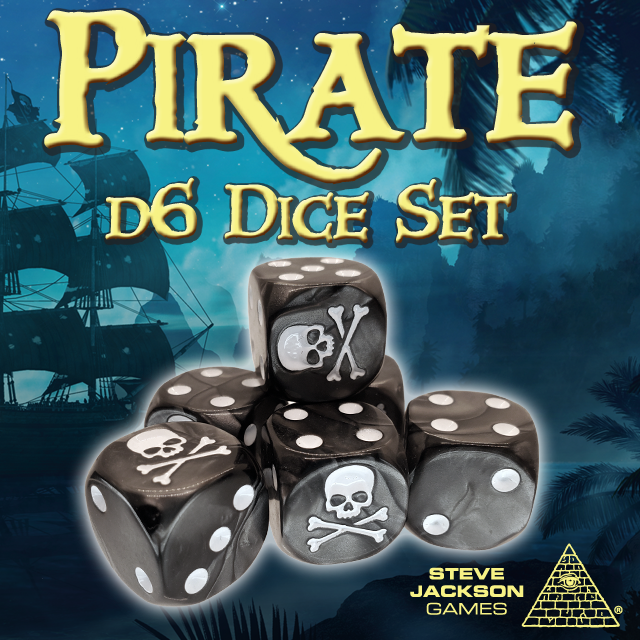 Steve Jackson Games' Pirate d6 Dice Set