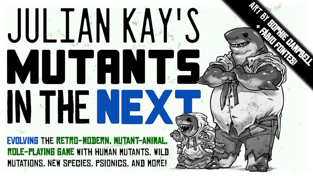 Mutants in the Next - Expanding the Mutant Animal TTRPG