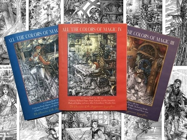All The Colors Of Magic - A Trio Of Coloring Books
