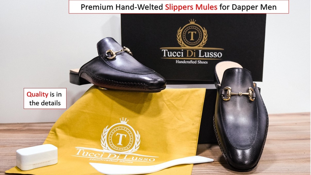 Tucci Di Lusso: Ultra Luxury Slippers Mules for Dapper Men