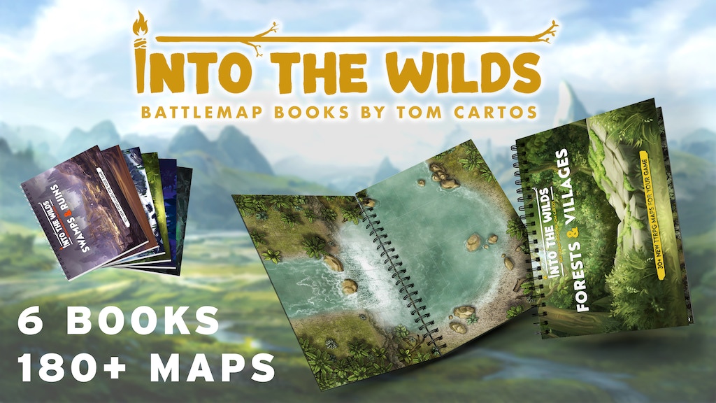 Into the Wilds Battlemap Books