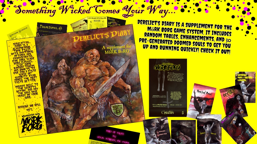 Derelict's Diary - A Mork Borg compatible Supplement