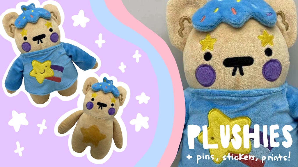 Almond the Hamster Plushie - Plush Toys, Enamel Pins, + More