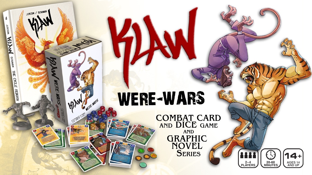 KLAW: WERE-WAR Card & Dice Game and Graphic Novels