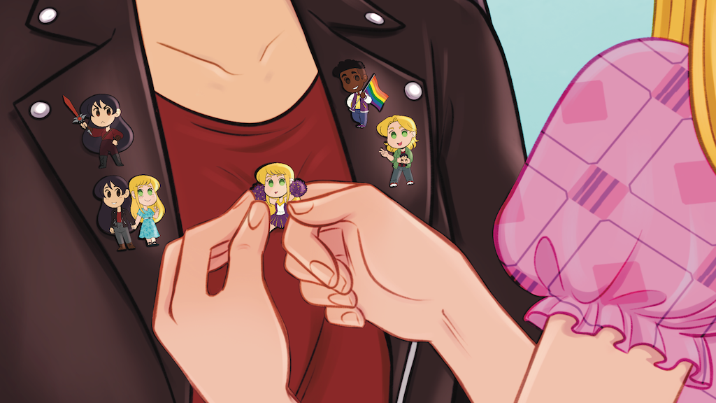 Slice of Life - Queer Anime WEBTOON Enamel Pins