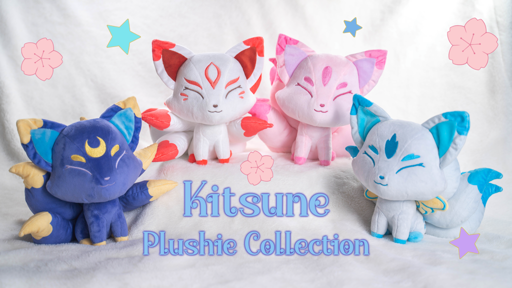 Kitsune Plushies Collection