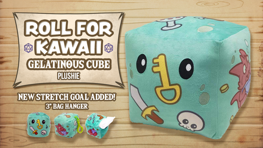 Roll for Kawaii - Gelatinous Cube Plushie