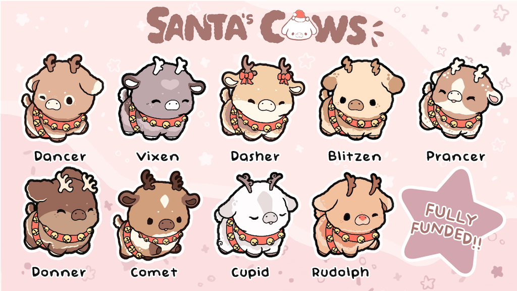 Santa'ˢ Cows Enamel pins & Charms